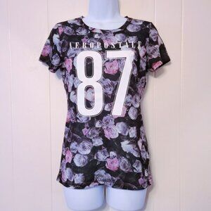 Aeropostale '87 Rose Print Graphic Tee